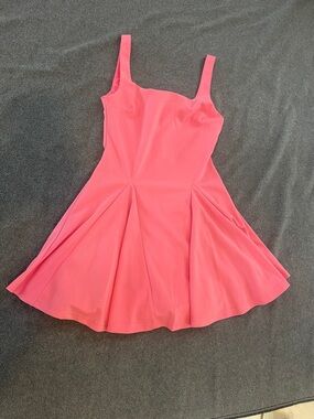 Fashion Nova Hot Pink Fit-and-Flare Dress
